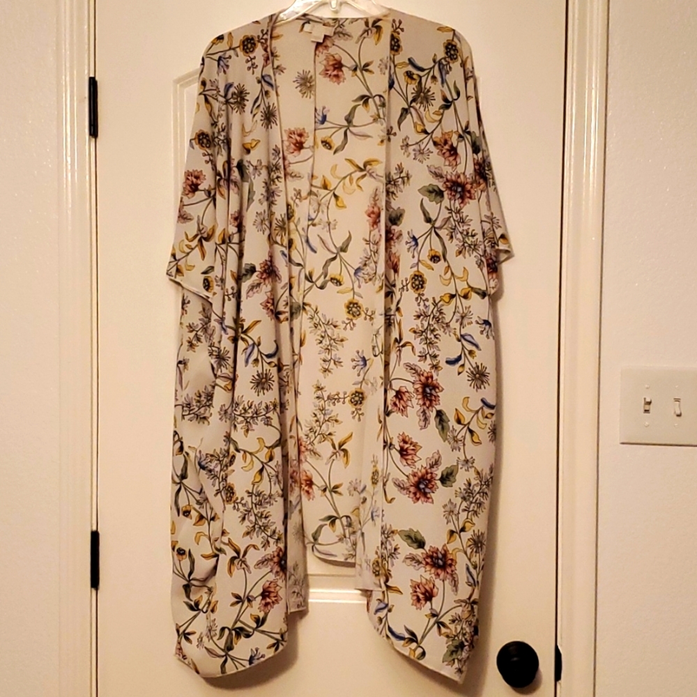Floral Print Kimono